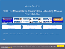 Tablet Screenshot of mexicopassions.com